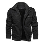 Men's Bamboo Style Utility Jacket – Stand Collar Outdoor Jacket
