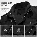 Men's Bamboo Style Utility Jacket – Stand Collar Outdoor Jacket