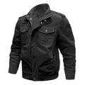 Men's Bamboo Style Utility Jacket – Stand Collar Outdoor Jacket