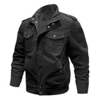 Men's Bamboo Style Utility Jacket – Stand Collar Outdoor Jacket