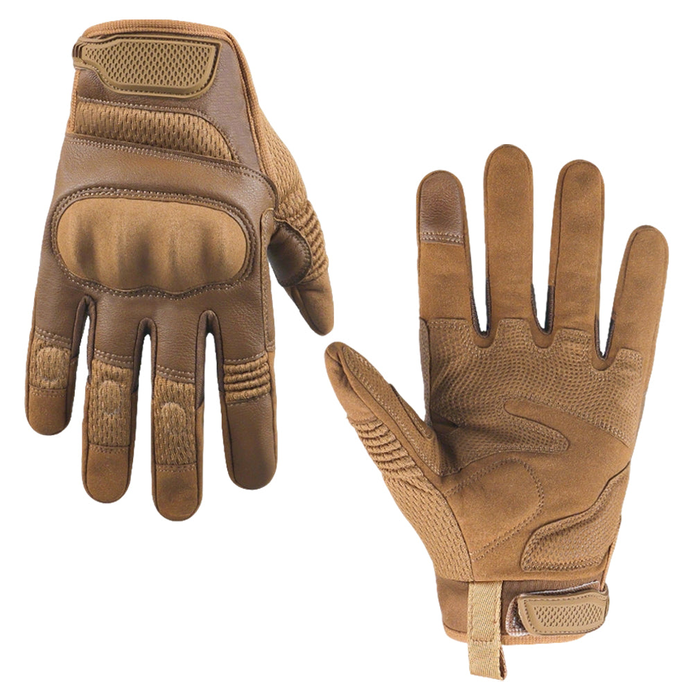 Men's Tactical Gloves with Knuckle Protection Touchscreen Grip