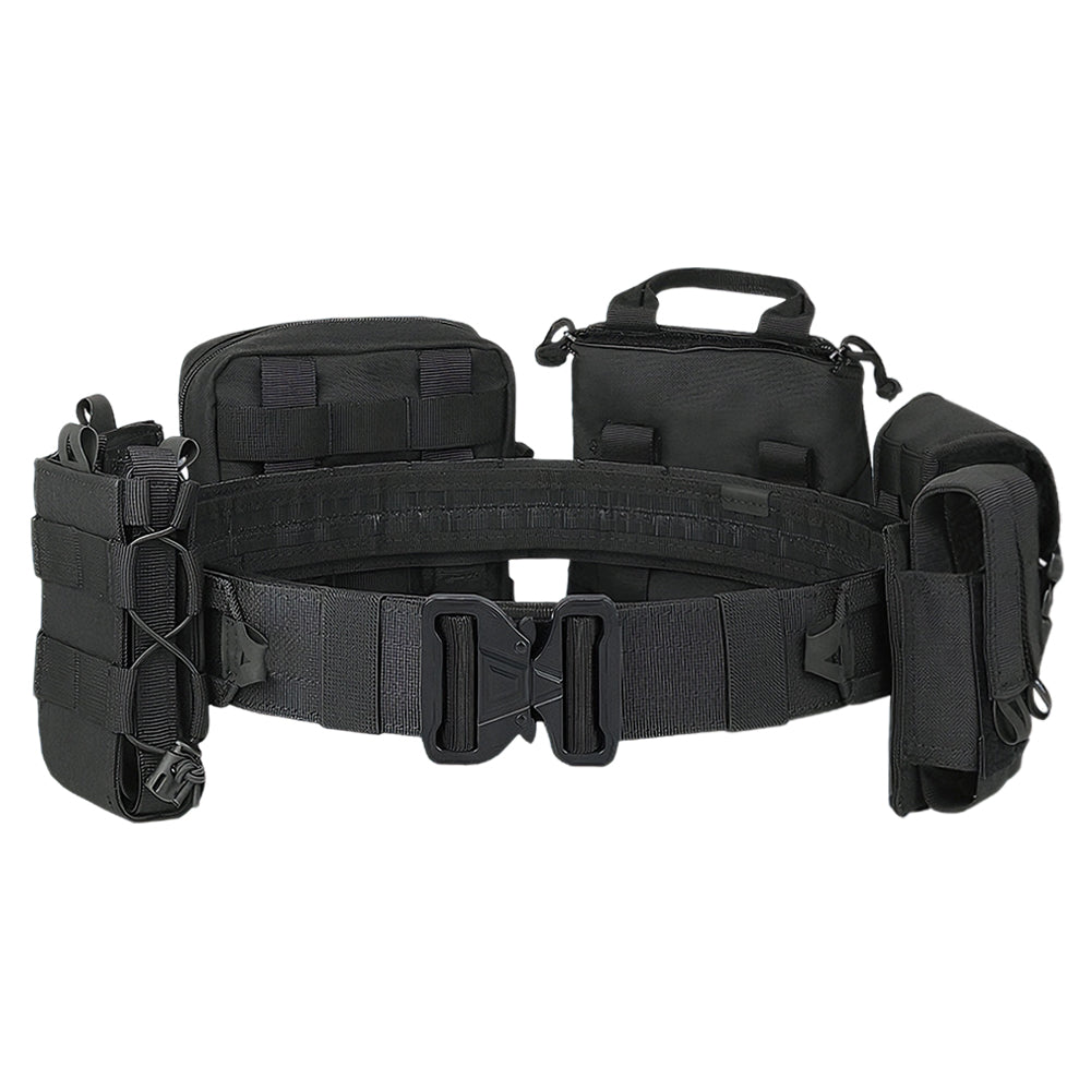 8 in 1 Quick Release Tactical Duty Belt With MOLLE Pouches