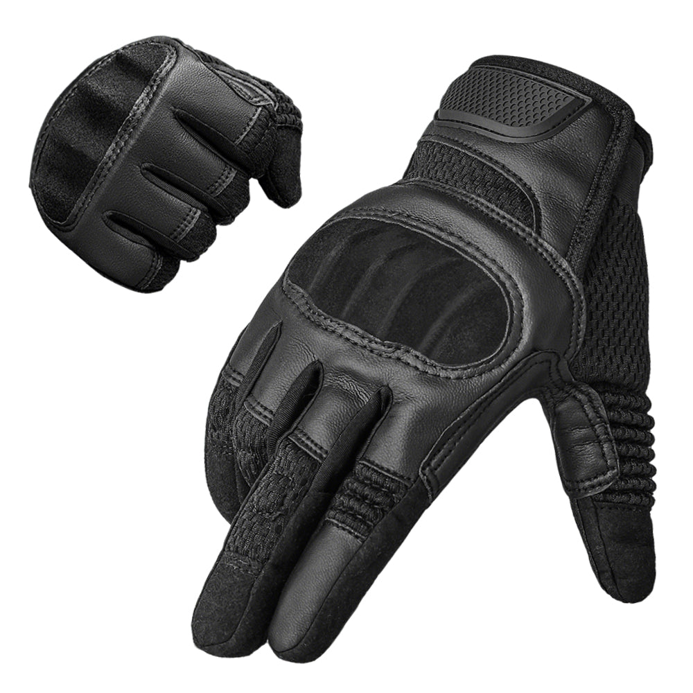 Men's Tactical Gloves with Knuckle Protection Touchscreen Grip