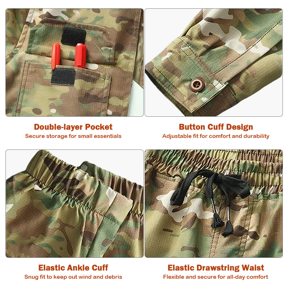 Men’s All-Terrain Tactical Set – Ripstop Shirt & Cargo Pants
