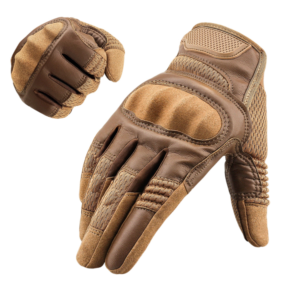 Men's Tactical Gloves with Knuckle Protection Touchscreen Grip