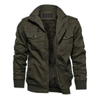 Men's Bamboo Style Utility Jacket – Stand Collar Outdoor Jacket
