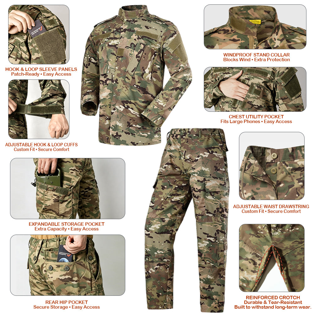 Men’s All-Terrain Tactical Set – Ripstop Shirt & Cargo Pants