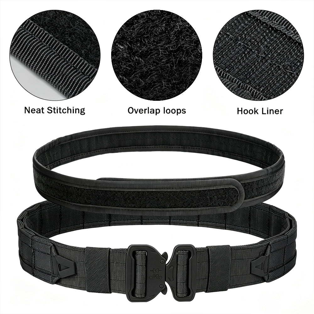 8 in 1 Quick Release Tactical Duty Belt With MOLLE Pouches