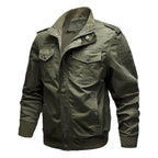 Men's Bamboo Style Utility Jacket – Stand Collar Outdoor Jacket