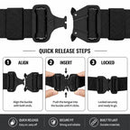8 in 1 Quick Release Tactical Duty Belt With MOLLE Pouches