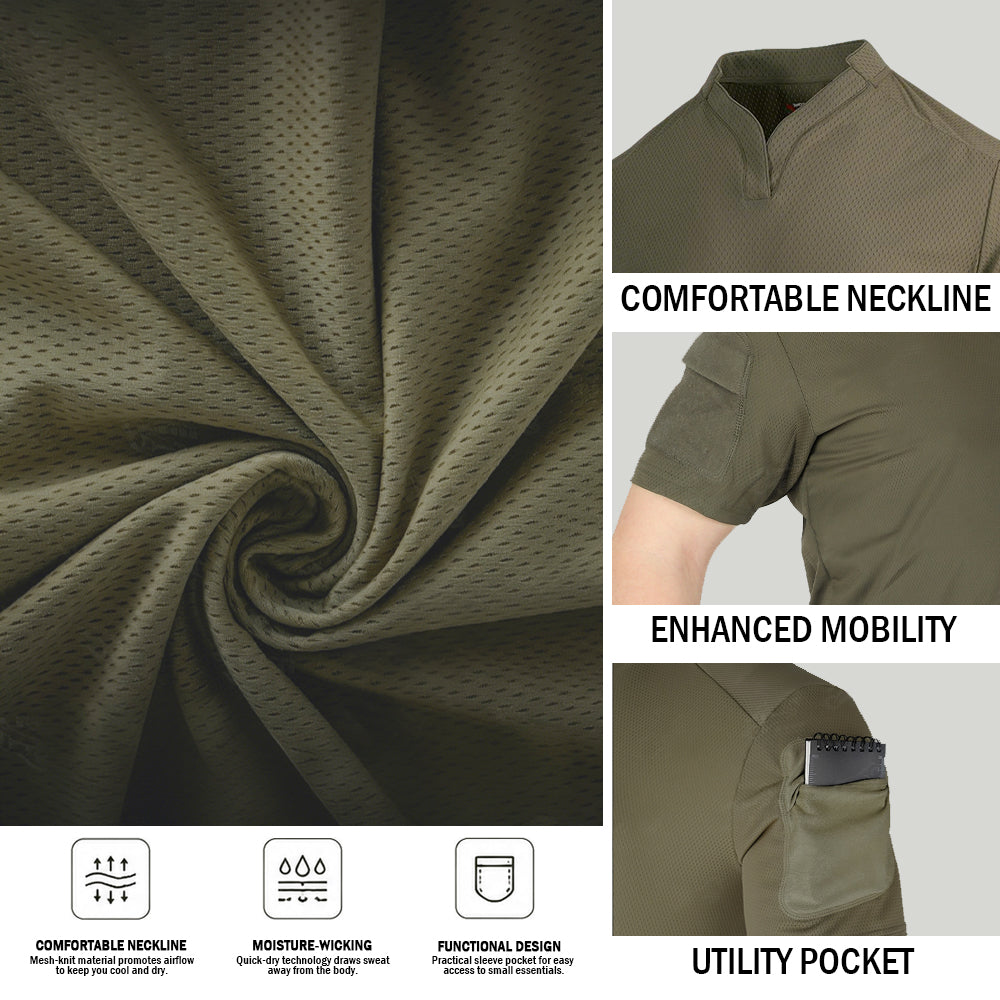 IRONVEX Apex Elite Quick-Dry Tactical T-Shirt