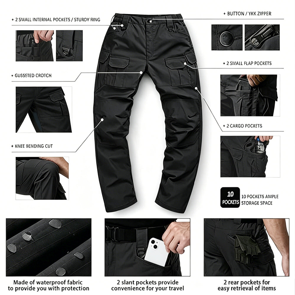 IRONVEX IX8 Outdoor Waterproof Tactical Pants