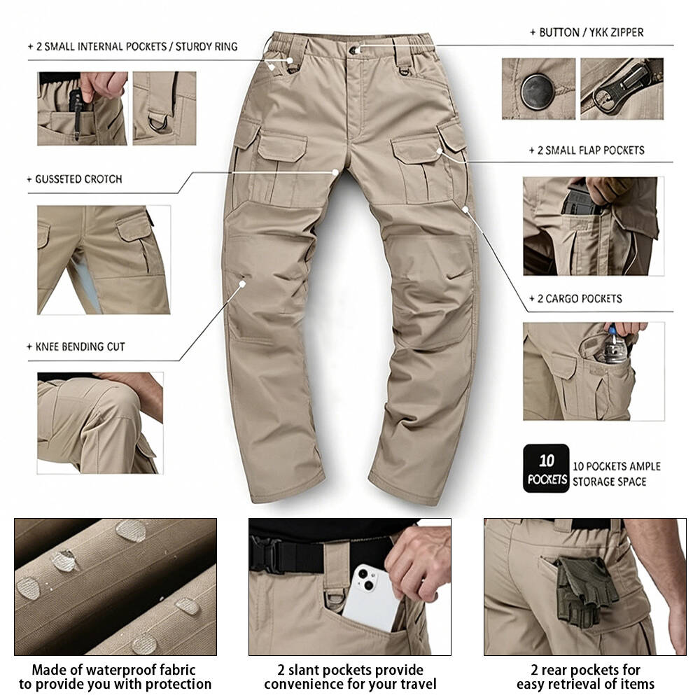 IRONVEX IX8 Outdoor Waterproof Tactical Pants