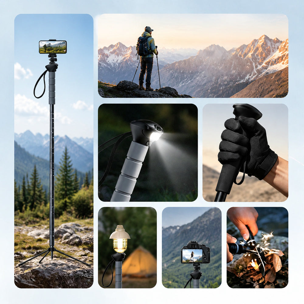 Ironvex TrailCore 5-in-1 Multifunctional Trekking Pole