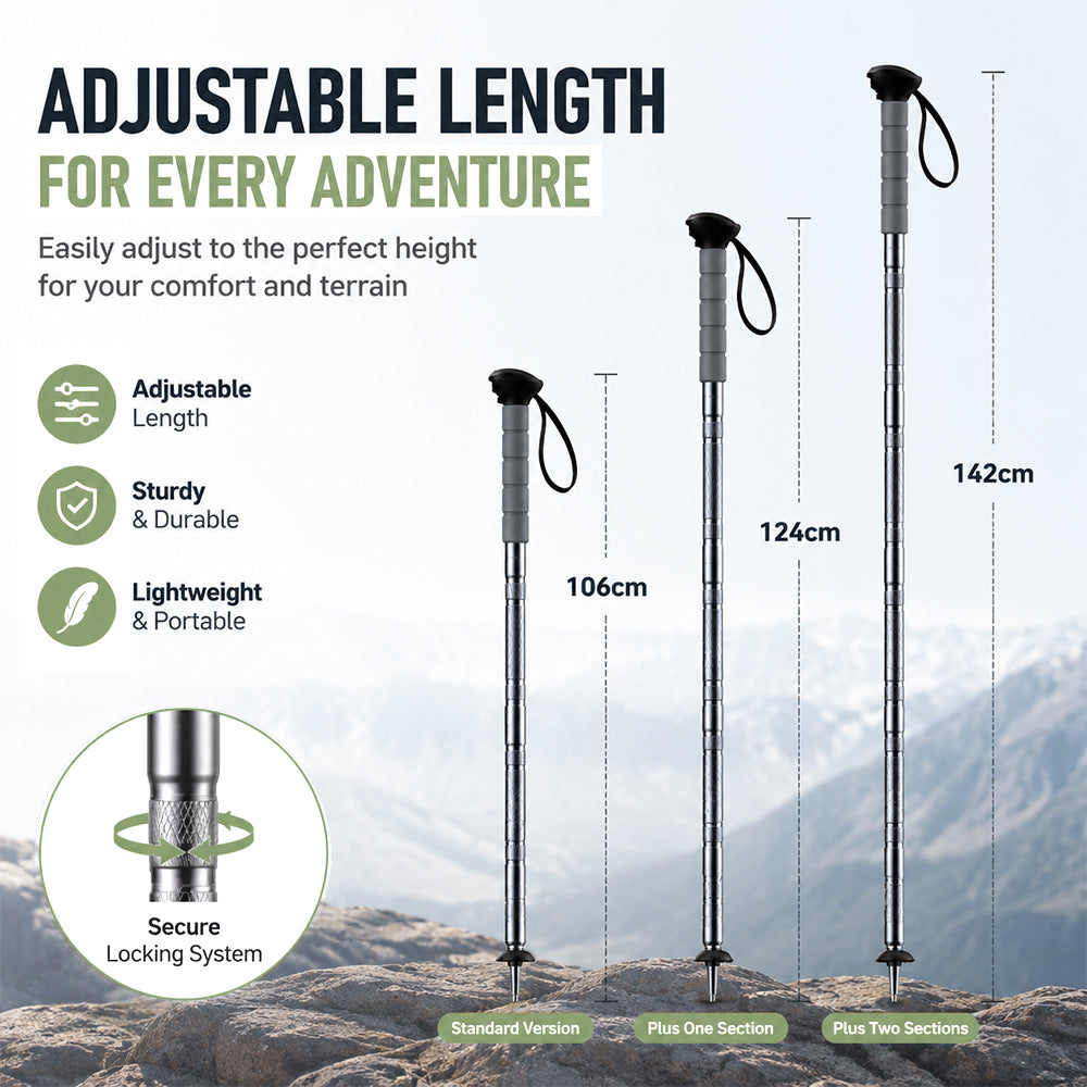 Ironvex TrailCore 5-in-1 Multifunctional Trekking Pole