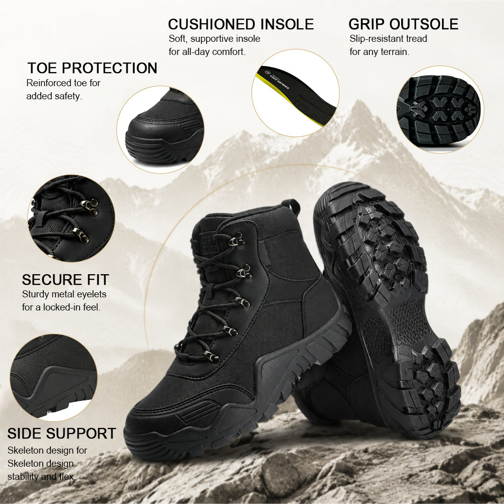 Men’s 6” Elite Pro Waterproof Tactical Hiking Boots