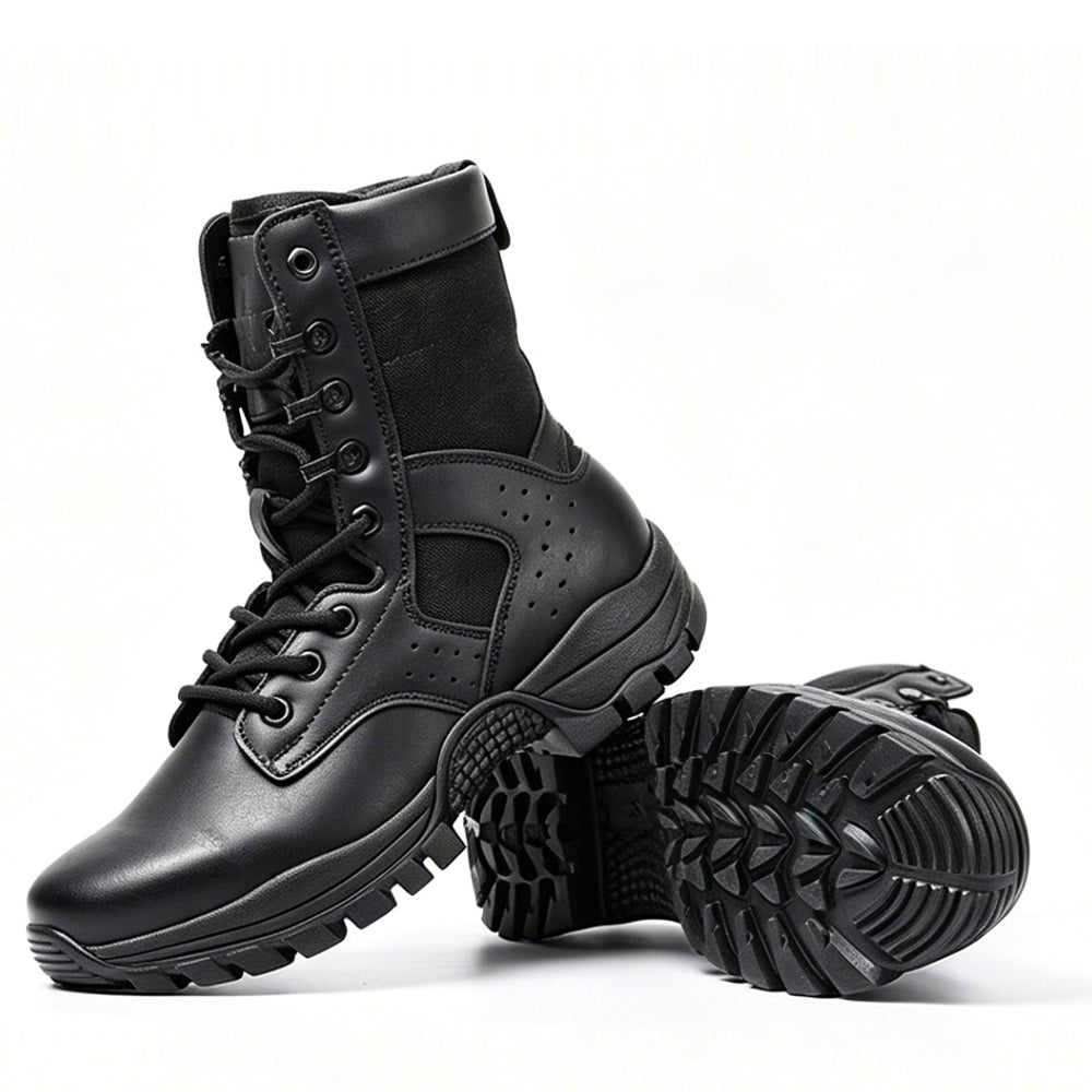 Men’s 8” Durable Work Boots Suede Leather Tactical Hiking Boots