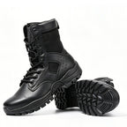 Men’s 8” Durable Work Boots Suede Leather Tactical Hiking Boots