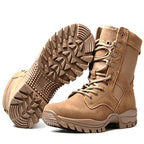 Men’s 8” Durable Work Boots Suede Leather Tactical Hiking Boots