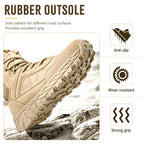 Men’s 8” Durable Work Boots Waterproof Tactical Hiking Boots