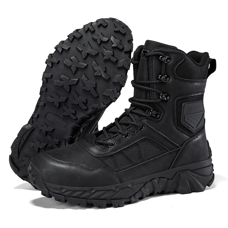 Men’s 8” Durable Work Boots Waterproof Tactical Hiking Boots
