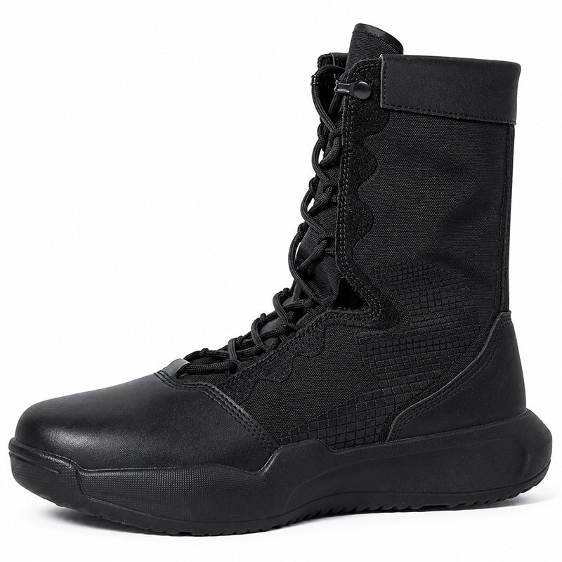 Men’s 8” Lightweight Work Boots Side Zipper Tactical Hiking Boots