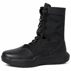 Men’s 8” Lightweight Work Boots Side Zipper Tactical Hiking Boots