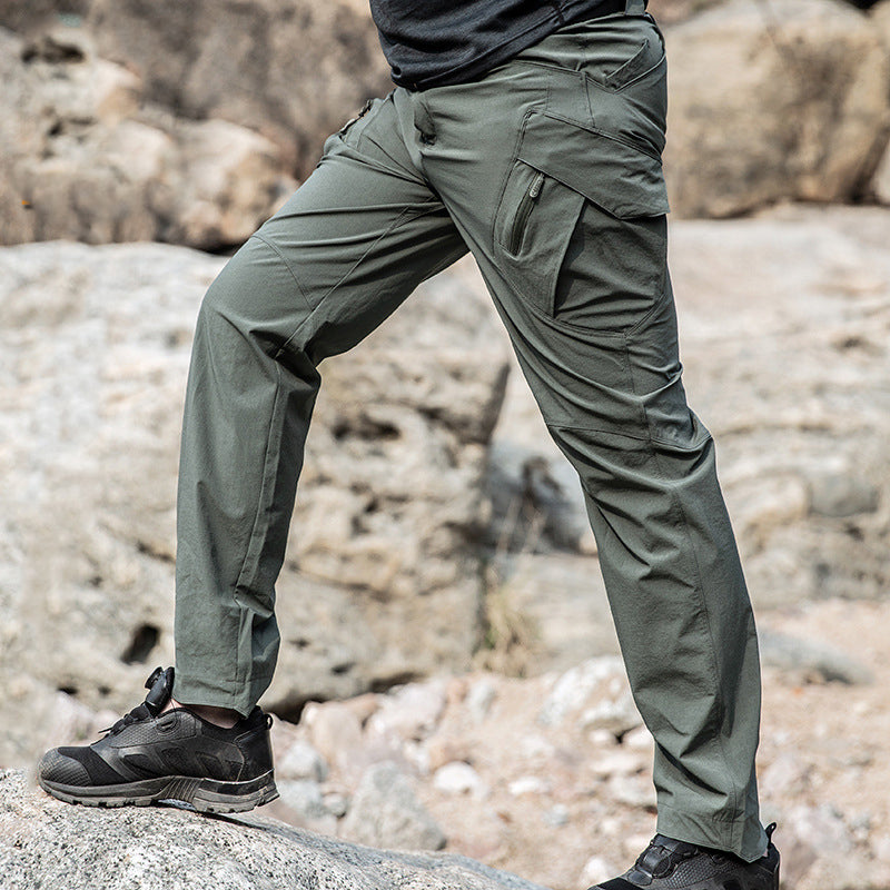 IRONVEX quick dry tactical cargo pants in outdoor setting