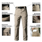 IRONVEX quick dry tactical cargo pants in outdoor setting
