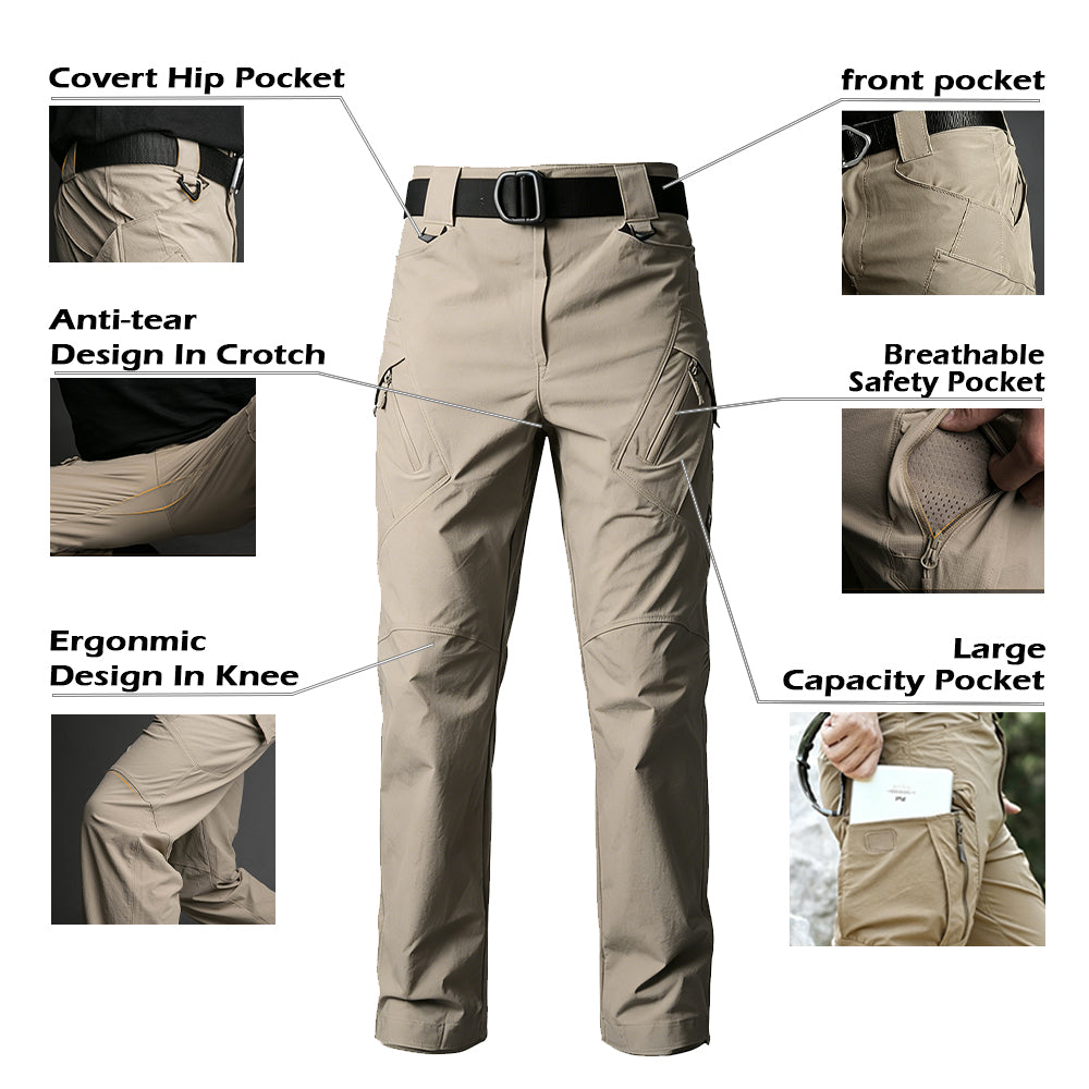 IRONVEX quick dry tactical cargo pants in outdoor setting