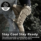IRONVEX quick dry tactical cargo pants in outdoor setting