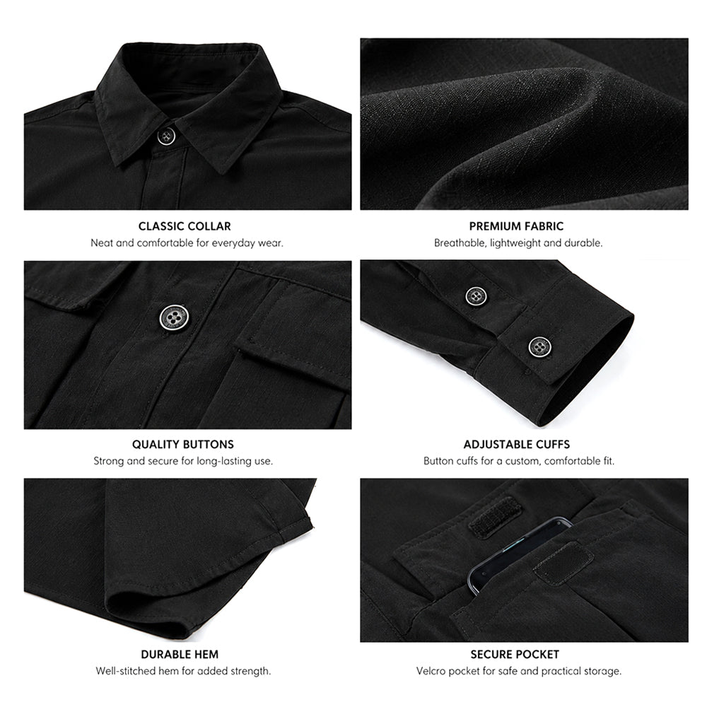 Men's Long Sleeve Stretch Tactical Shirt