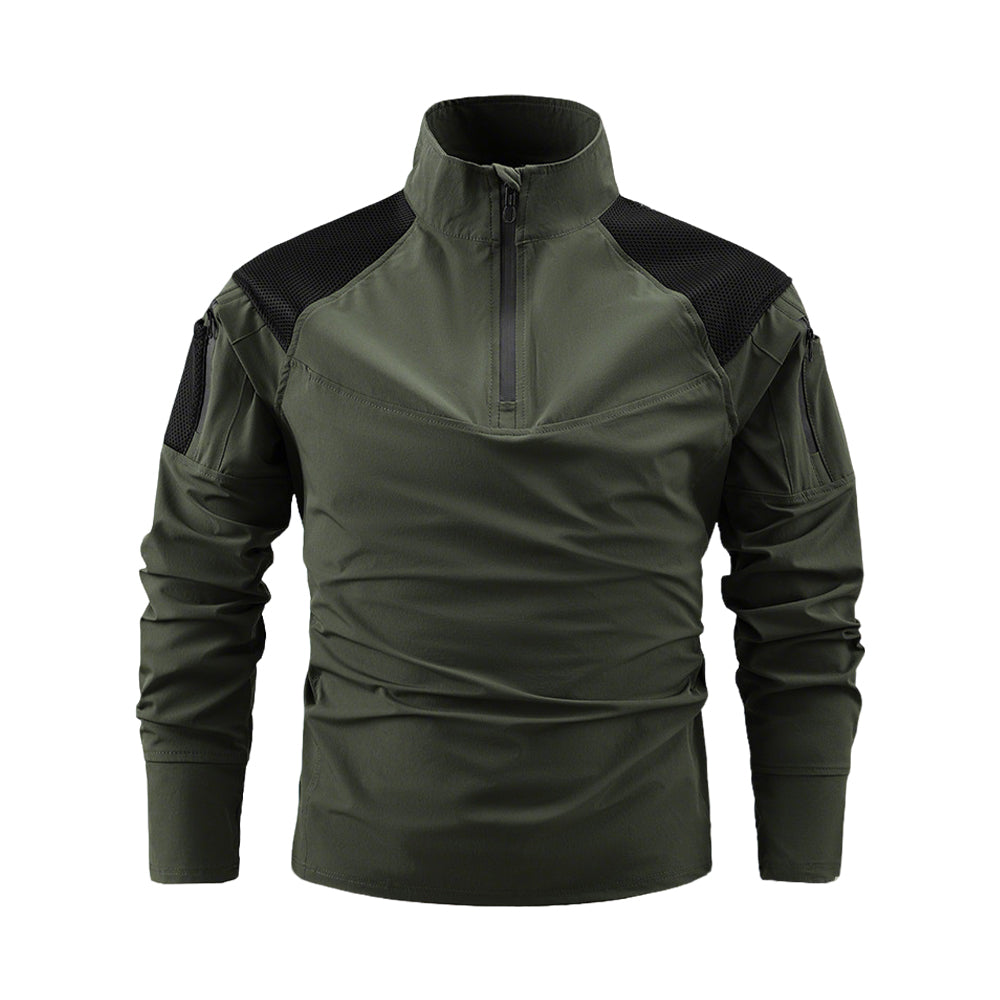 Men's Performance Stand Collar Tactical Shirt