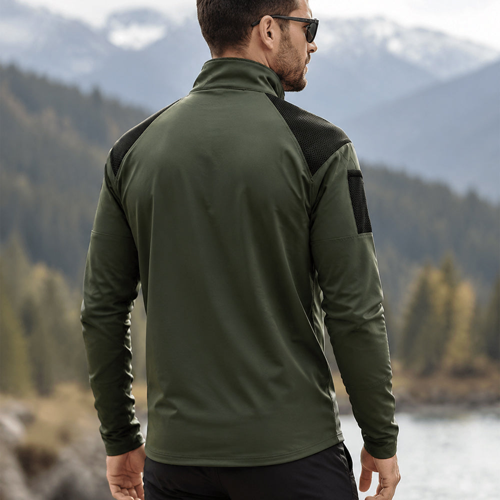 Men's Performance Stand Collar Tactical Shirt