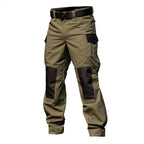 Army Green | Front view of men's tactical pants 2