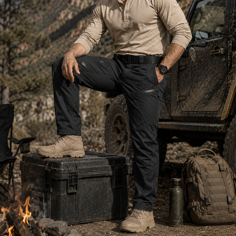 Men’s Urban Stretch Cargo Pants Waterproof Ripstop Pants