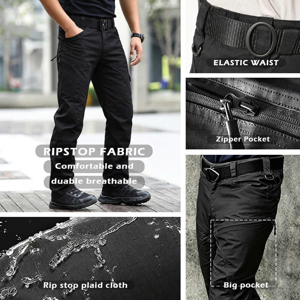 Men’s Urban Stretch Cargo Pants Waterproof Ripstop Pants