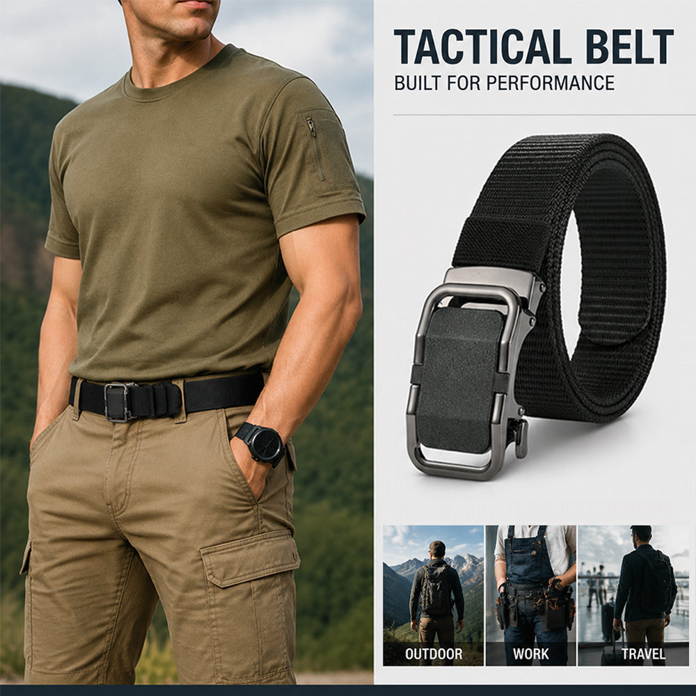 Tactical Nylon Belt with Quick Release Buckle