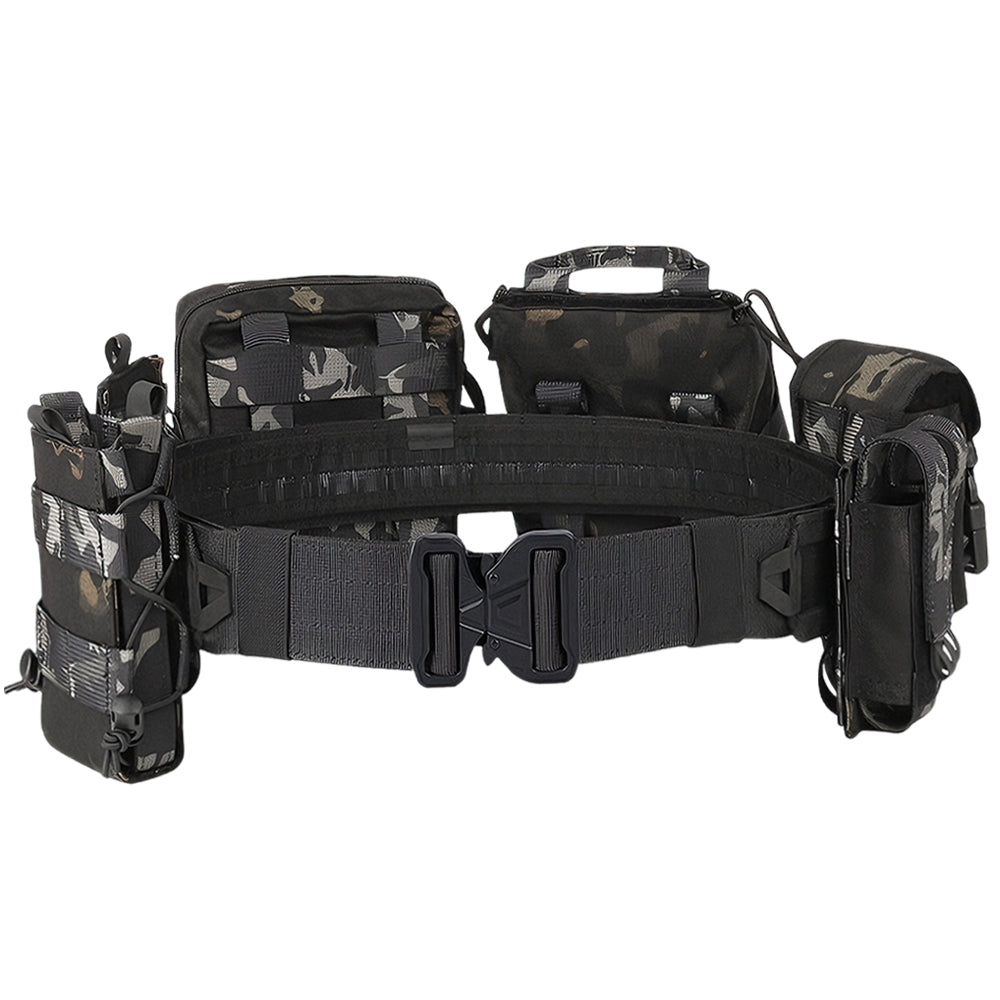 8 in 1 Quick Release Tactical Duty Belt With MOLLE Pouches