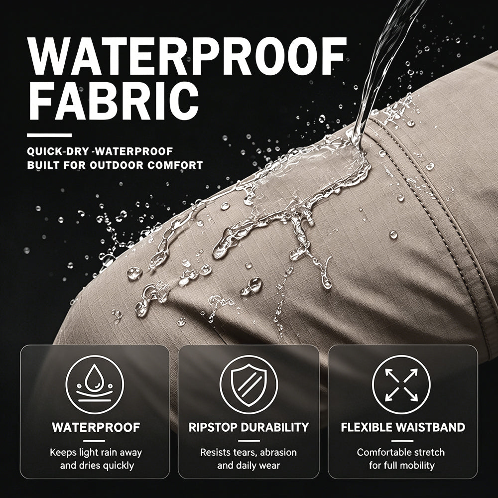 Khaki | Front view of men's tactical pants 3