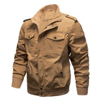 Men's Bamboo Style Utility Jacket – Stand Collar Outdoor Jacket